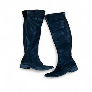 Free People Black Brenna Over The Knee Boots